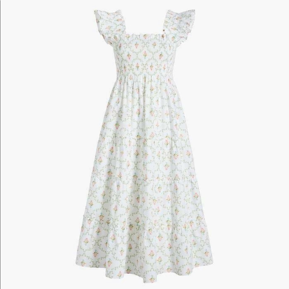 Ellie Nap Dress in Pastel Trellis Size S 🤍🌸 Hill House Home